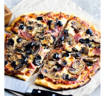 Olive Mushroom Pizza